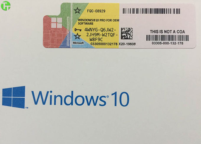 Παράθυρα 10 λογισμικού cOem του Microsoft Office επαγγελματική λιανική βασική κάρτα