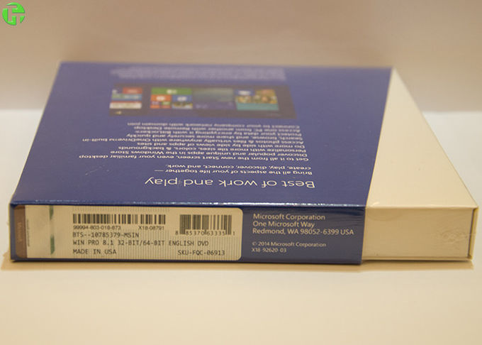 Microsoft Windows 8.1 επαγγελματικός SP1 εξηντατετράμπιτος οικοδόμος DVD συστημάτων 1 πακέτο