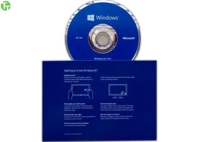 Microsoft Windows 8.1 επαγγελματικός SP1 εξηντατετράμπιτος οικοδόμος DVD συστημάτων 1 πακέτο