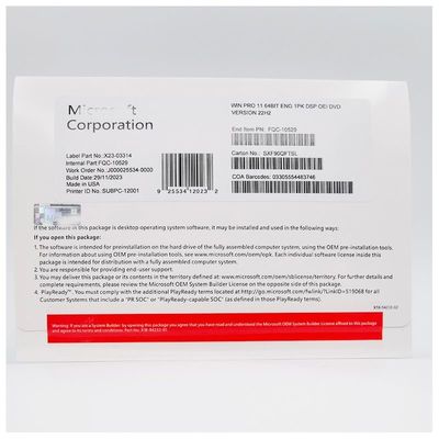 Original Win 11 Pro OEM 64 Bit DVD