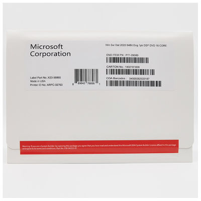 Microsoft Windows Server OEM Operating System , Microsoft Windows Server 2022 Datacenter License