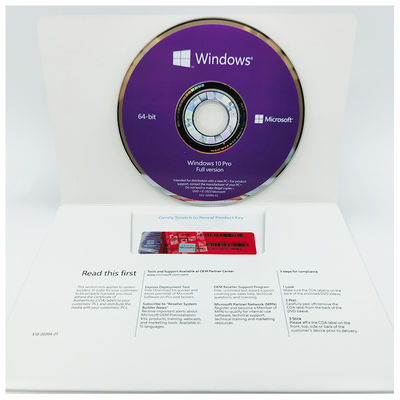 Microsoft Windows 10 Pro 64-Bit OEM Software DVD And Key Sticker Enterprise Version