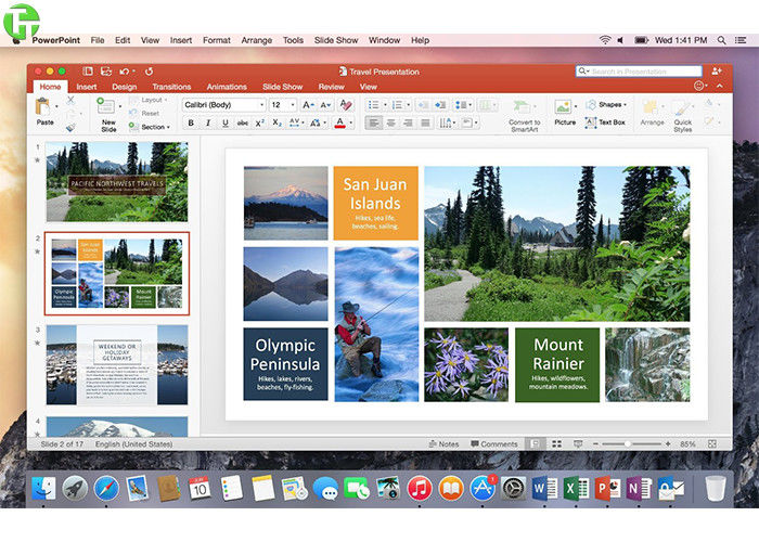Professional Plus 2013 Key Card Mini Desktop PC , MS Office 2011 For Mac
