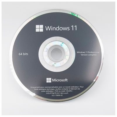 Πρωτότυπο Windows 11 Pro OEM DVD Γαλλική έκδοση 64-bit Άδεια κατασκευαστή συστήματος για επιχειρήσεις