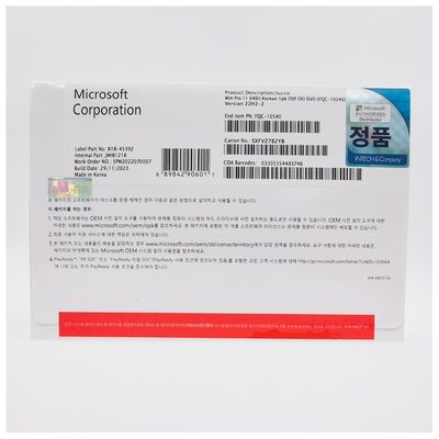 Αρχικό Windows 11 Pro OEM με υποστήριξη Κορεατικής γλώσσας