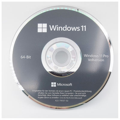 Microsoft Windows 11 Pro 64-bit Γερμανικό DVD OEM Πακέτο Κατασκευαστή Συστήματος για Νέο PC
