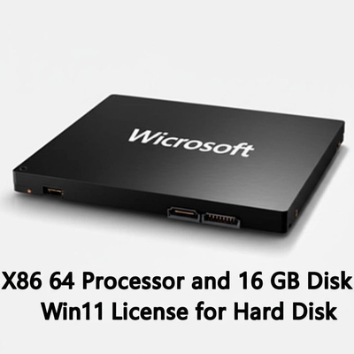 Επεξεργαστής X86 64 και 16 GB χώρος στον δίσκο Άδεια Win11 για Σκληρό Δίσκο