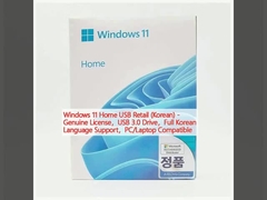 Windows 11 Home USB Retail (Κορεάτικο) - Αληθινή άδεια,USB 3.0 Drive,Πλήρης υποστήριξη της κορεατικής γλώσσας,Συμβατό με PC/Λάπτοπ