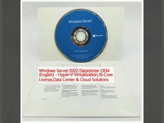 Windows Server 2022 Datacenter OEM (Αγγλικά) - Εικονικοποίηση Hyper-V, Άδεια 16 πυρήνων, Κέντρο δεδομένων & Λύσεις cloud