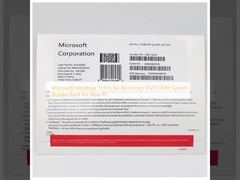 Microsoft Windows 11 Pro 64-bit γαλλικό DVD OEM Συστήματος κατασκευαστή πακέτο για νέους υπολογιστές