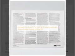 Microsoft Windows 11 Pro OEM DVD Ιταλική νόμιμη άδεια κατασκευαστή συστήματος για ένα PC